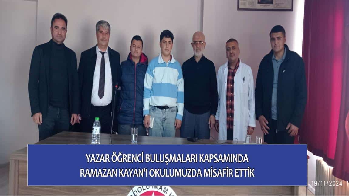 Yazar Ramazan KAYAN Misafirimizdi